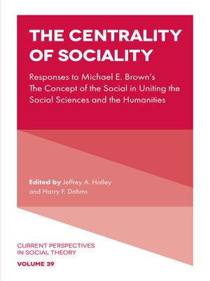 cover image of The Centrality of Sociality